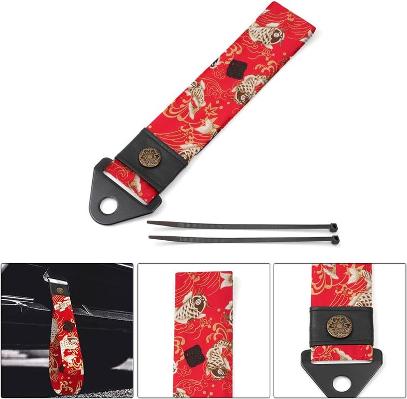 RASTP Car Front Bumper Tow Strap(Fishes Red) - Image 3
